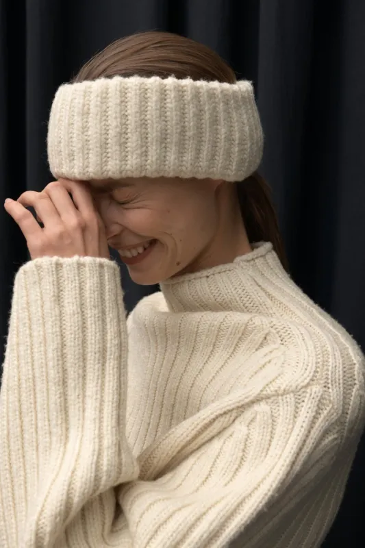 Wide Ribbed Headband sold by Curio