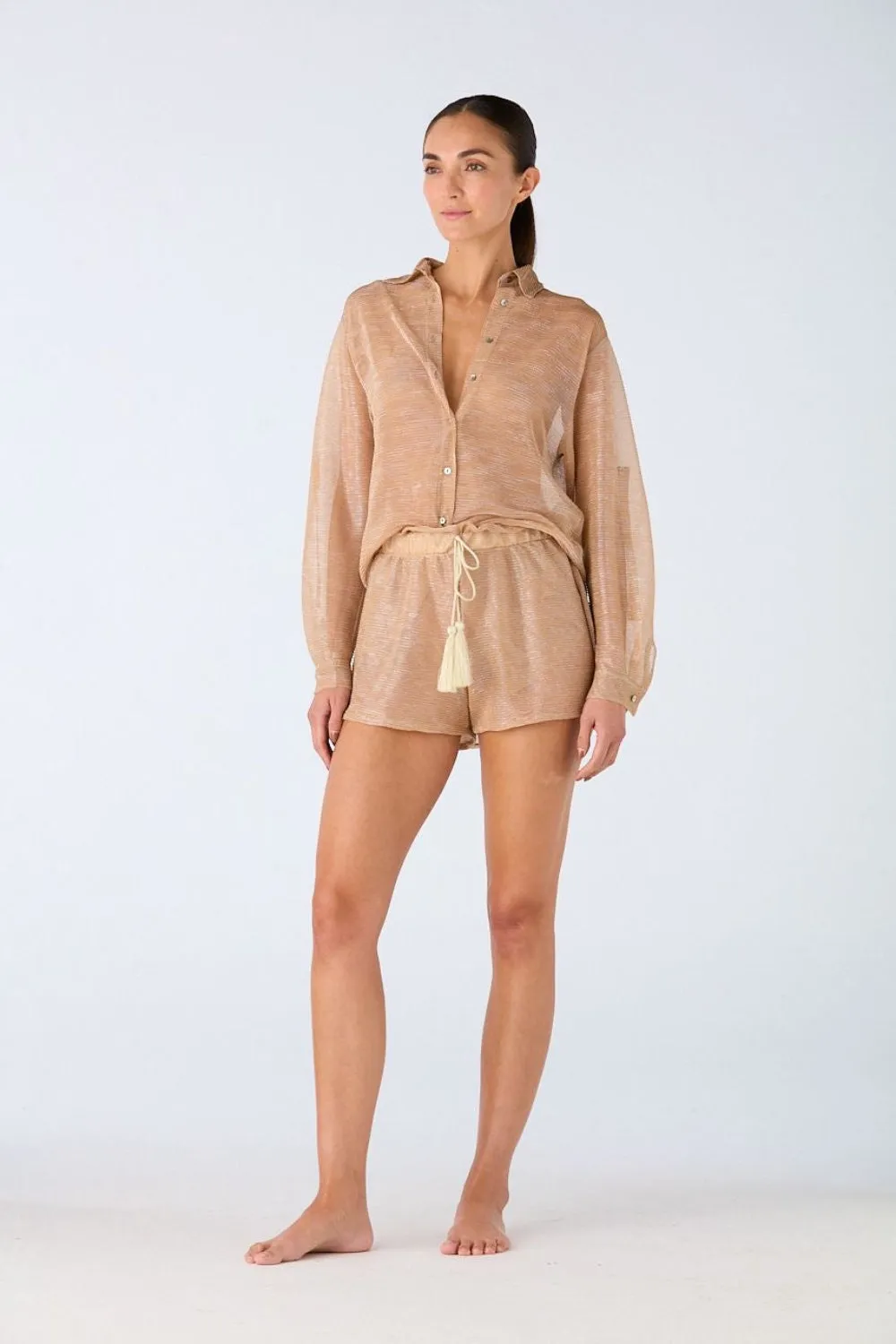 Irene Shorts Dua Lipa Peach sold by Curio