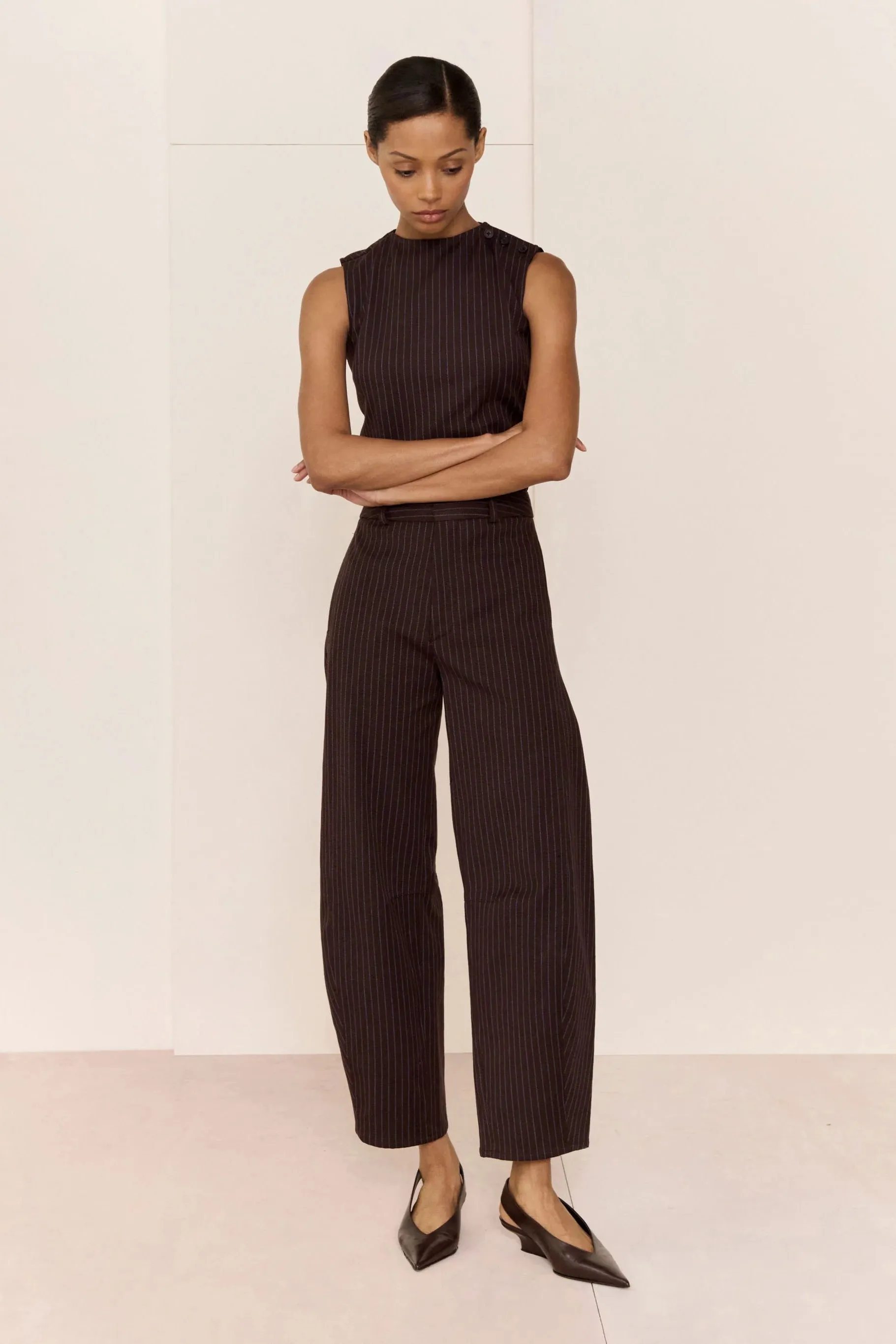 Miro Barrel In Brown/Blue Stripe sold by Curio product image thumbnail 2