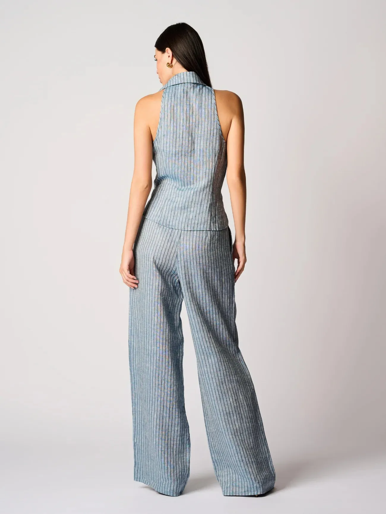 Sloan Vest Blue Stripe sold by Curio product image thumbnail 3