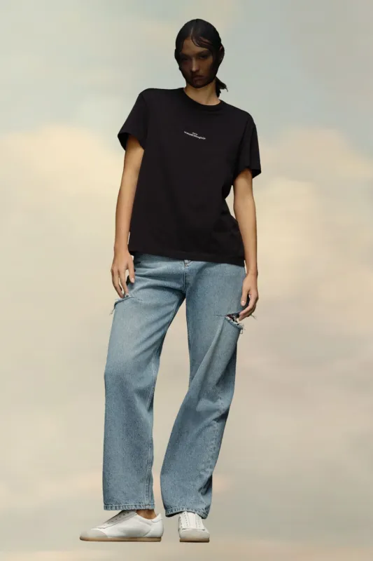 Distorted Logo T-Shirt Black (Final Sale) sold by Curio