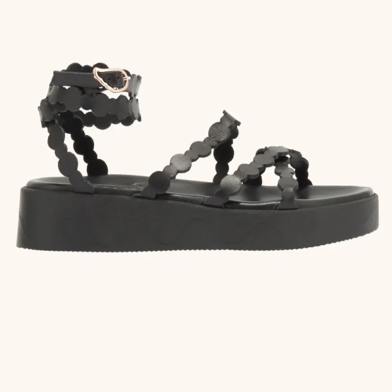 Aspis Black Sandals (Final Sale) sold by Curio