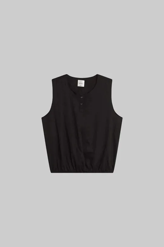 Yoko Sleeveless Button Blouson Black sold by Curio product image thumbnail 4