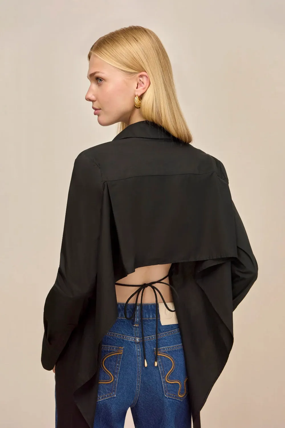 Emelyn Top Black sold by Curio