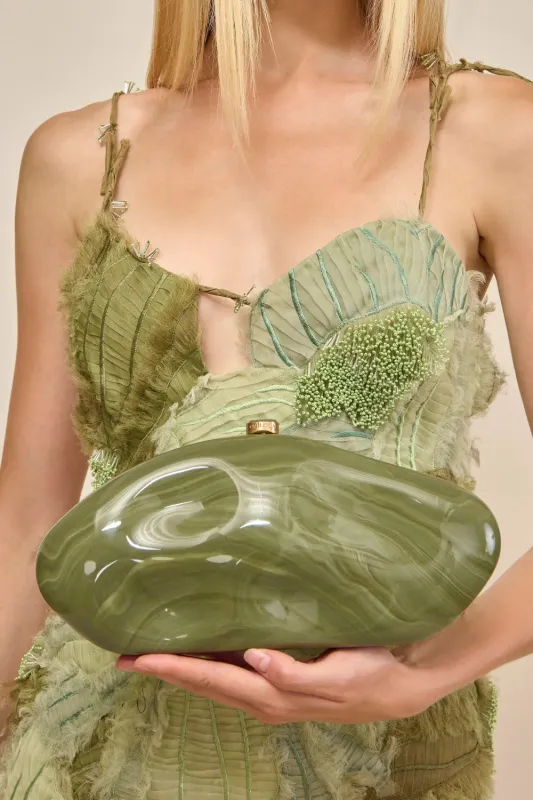 The Caldera Clutch Rosemary Multi sold by Curio