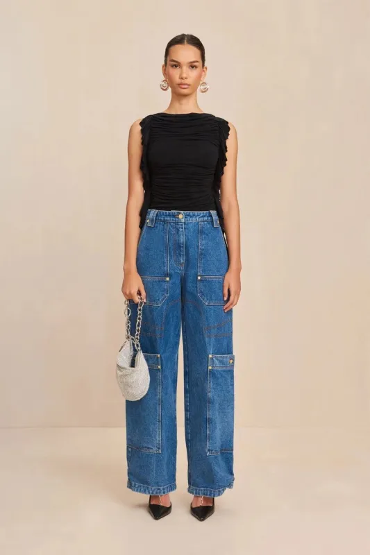 Nakia Top Black (Final Sale) sold by Curio