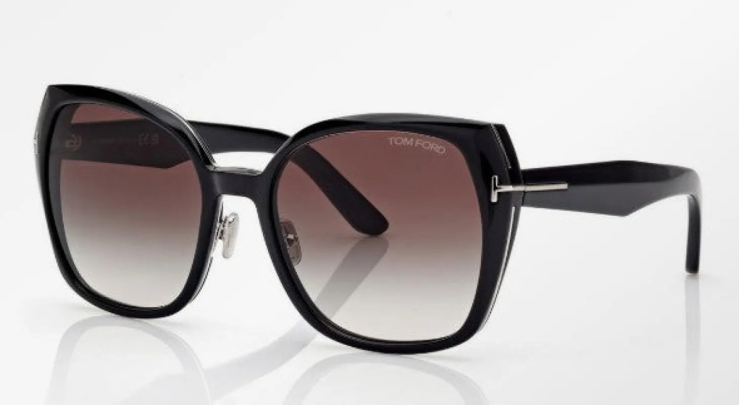 Plum Sunglasses FT1223 01B made by Tom Ford