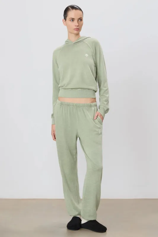 Boyfriend Pocket Sweatpants Sage sold by Curio