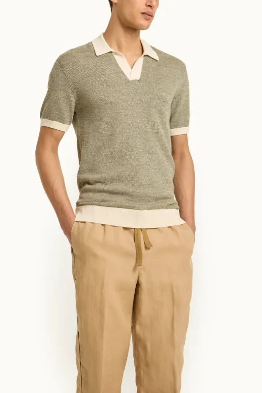 Horton Contrast Polo sold by Curio