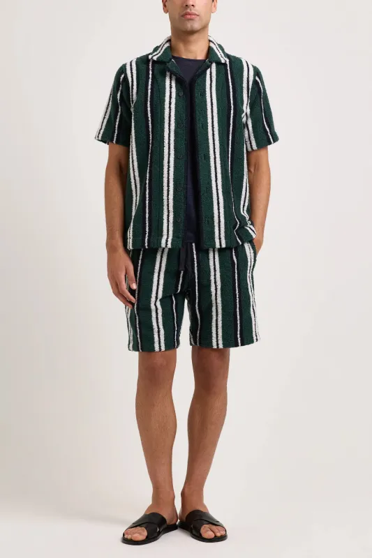 Griffith Towelling Stripe Shirt sold by Curio