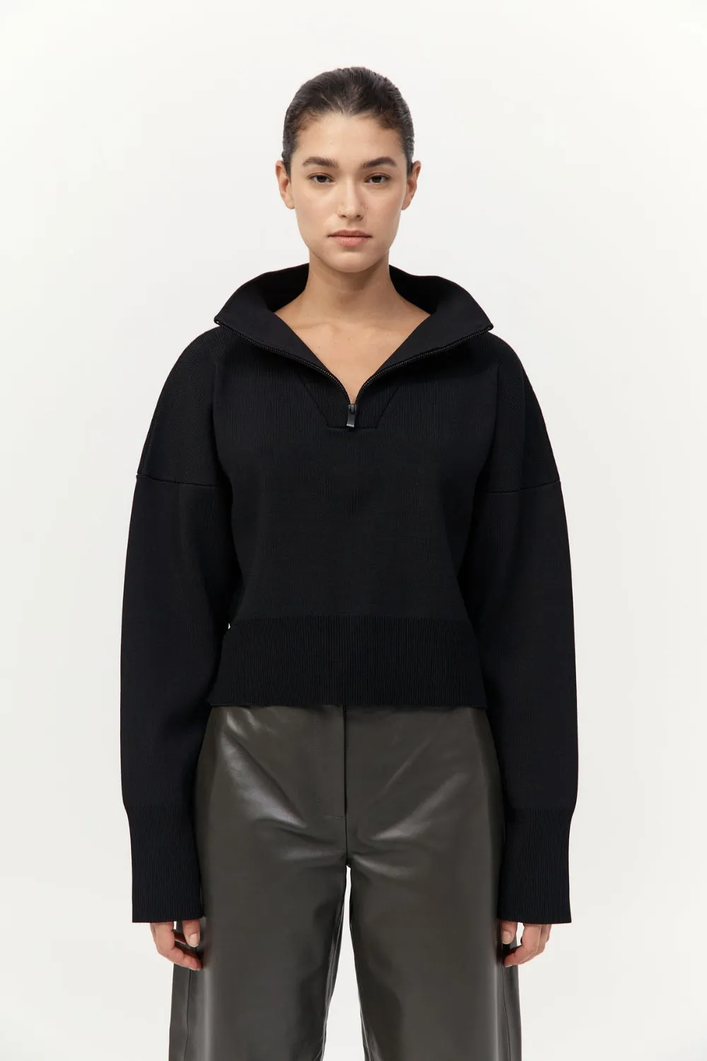 Milano Knit Zip Jumper sold by Curio