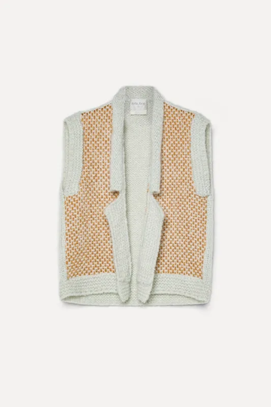 Vest in Natté Tweed sold by Curio