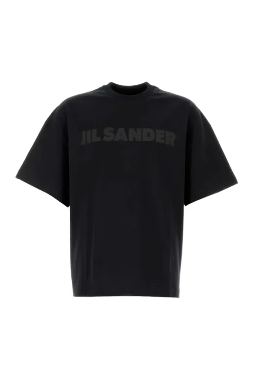 Logo T-Shirt Black on Black made by Jil Sander