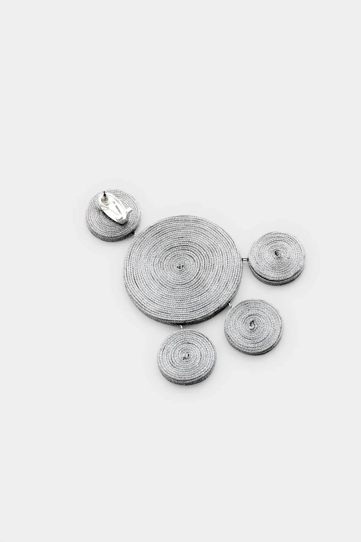 Raffia Deco Earring Silver sold by Curio product image thumbnail 2