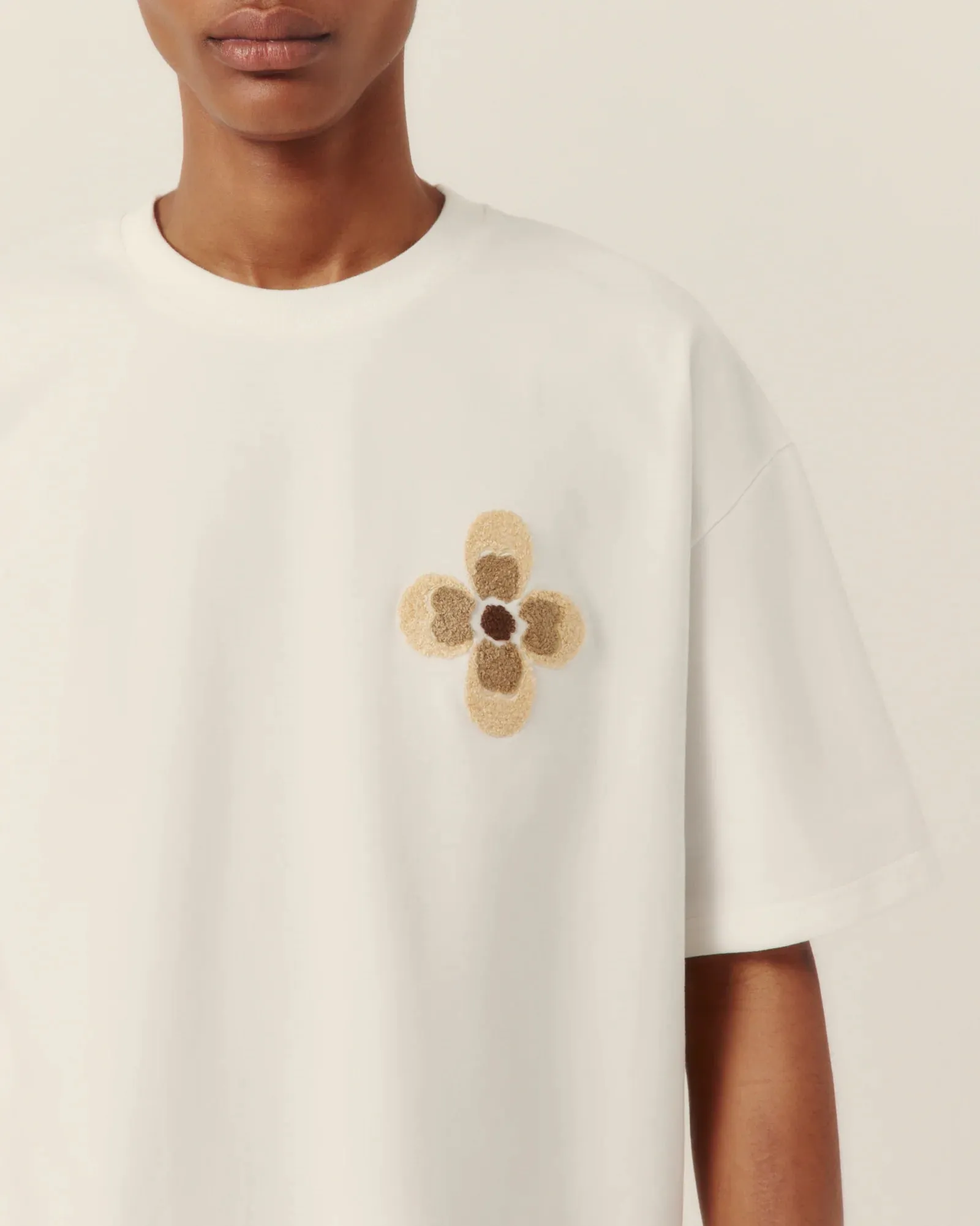 Flower Embroidered Tee sold by Curio product image thumbnail 4