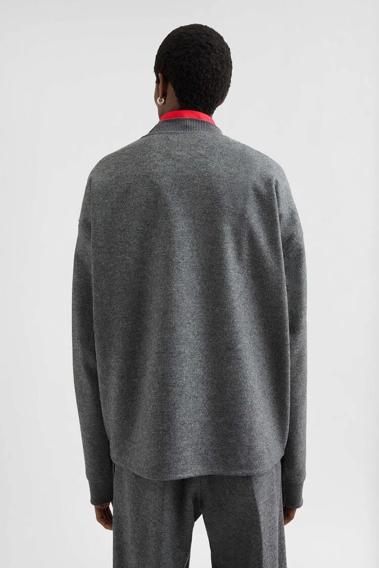 Wool Melton Crew-Neck Sweatshirt sold by Curio product image thumbnail 3