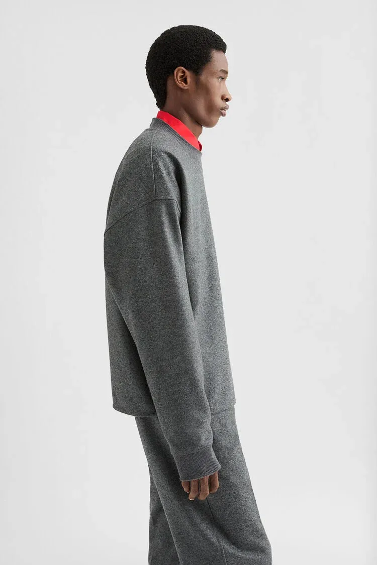 Wool Melton Crew-Neck Sweatshirt sold by Curio product image thumbnail 2