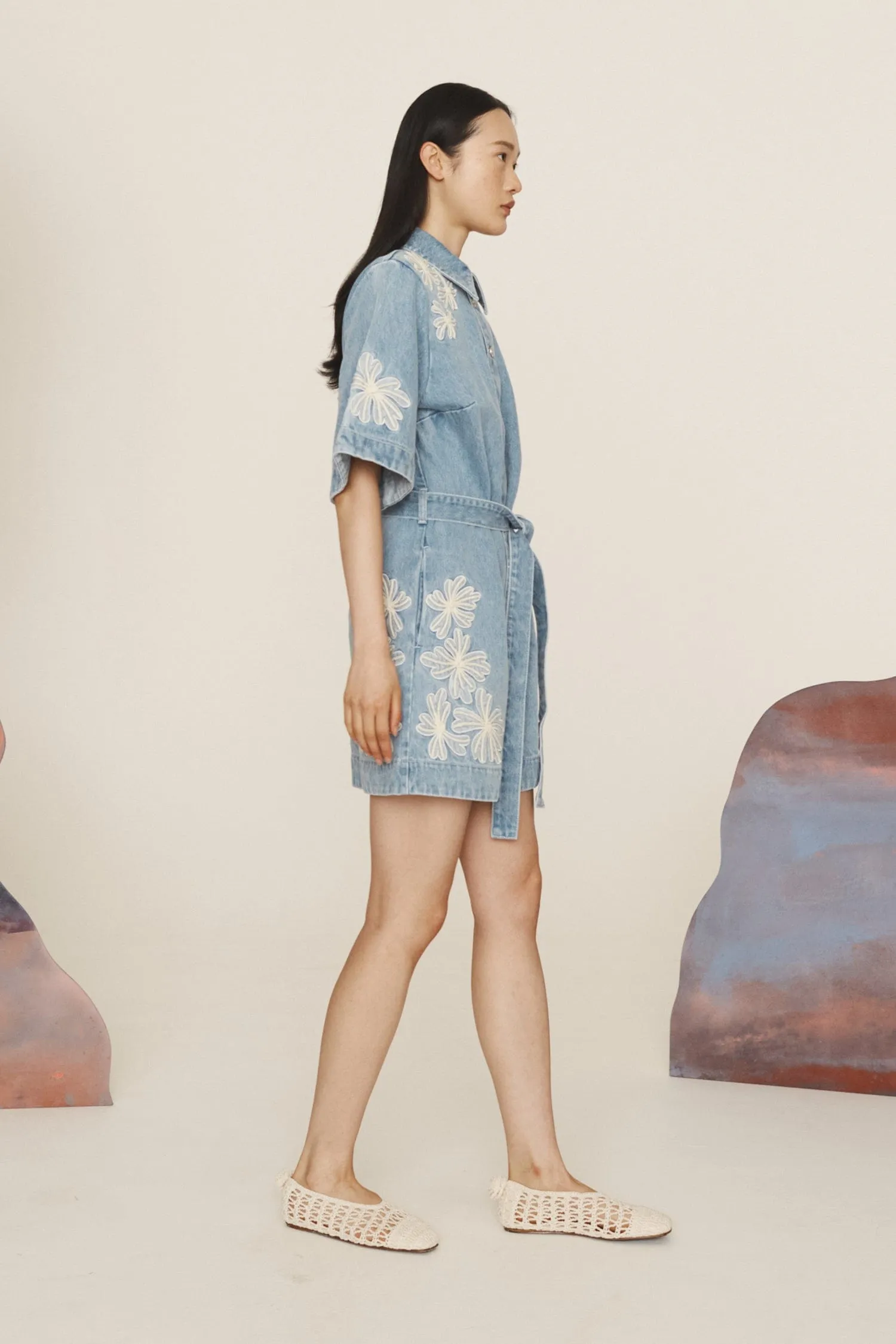 Charlene Denim Mini Dress (Final Sale) sold by Curio product image thumbnail 2