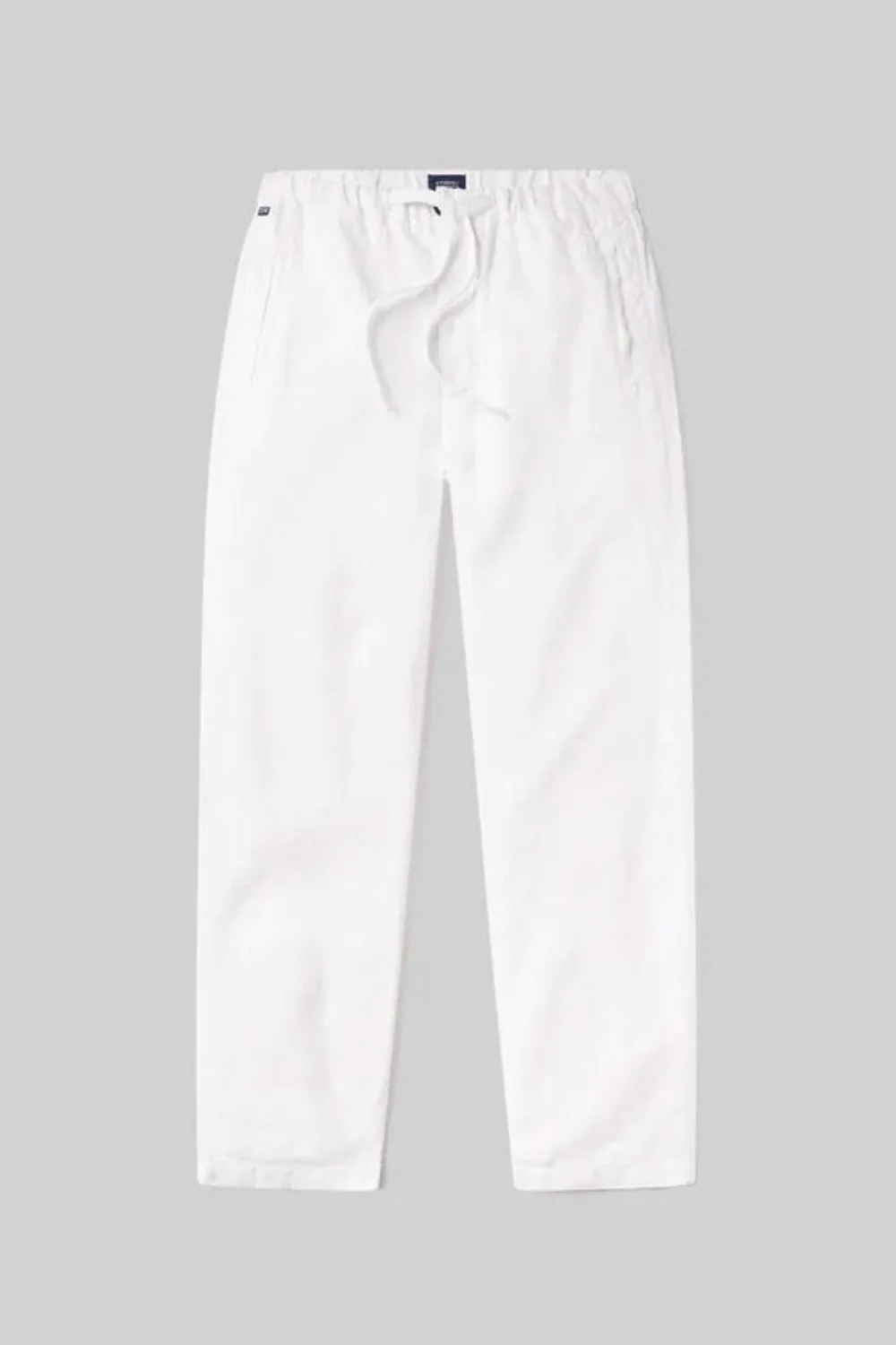 Drawstring Deck Linen Pant White sold by Curio