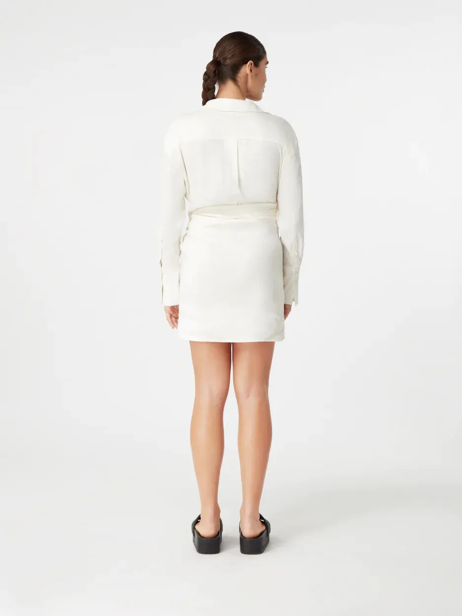 Puno Linen Mini Dress Ivory (Final Sale) sold by Curio product image thumbnail 4