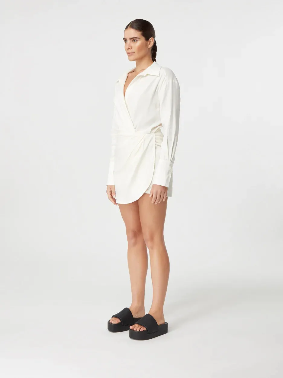 Puno Linen Mini Dress Ivory (Final Sale) sold by Curio product image thumbnail 3