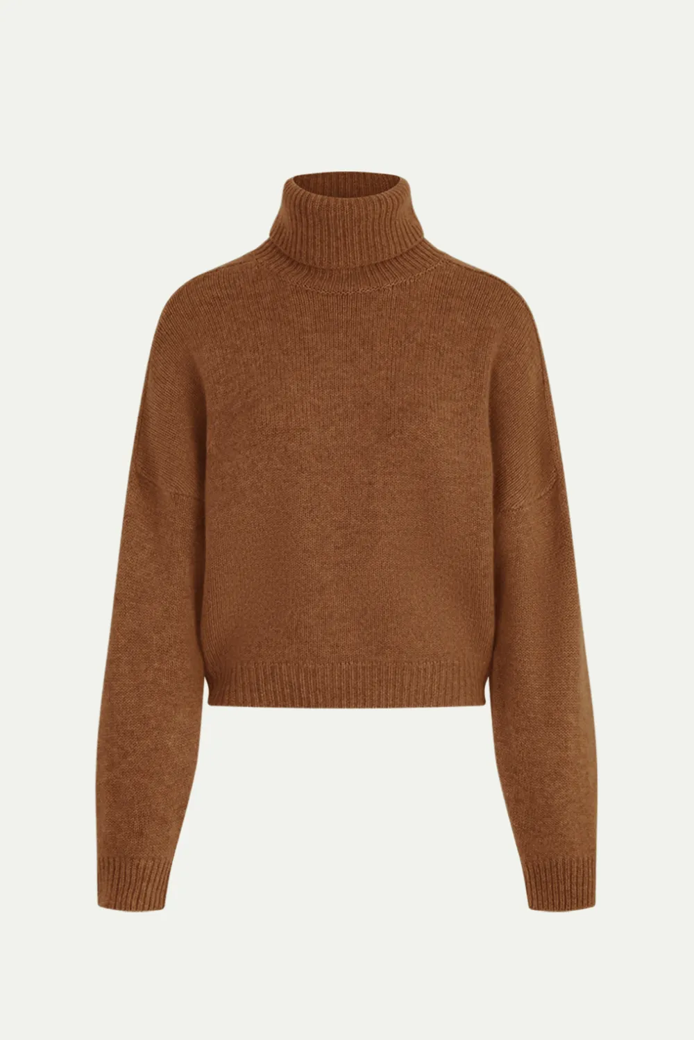 Bangkok High Neck Sweater Terracotta sold by Curio