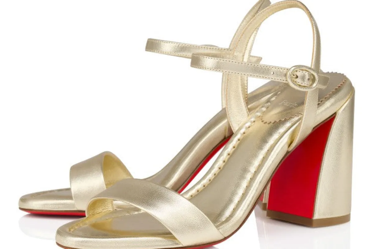 Miss Jane Sandal Platine made by Christian Louboutin