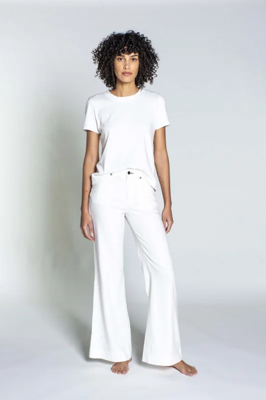 Juniper Wide Leg Ivory Linen sold by Curio