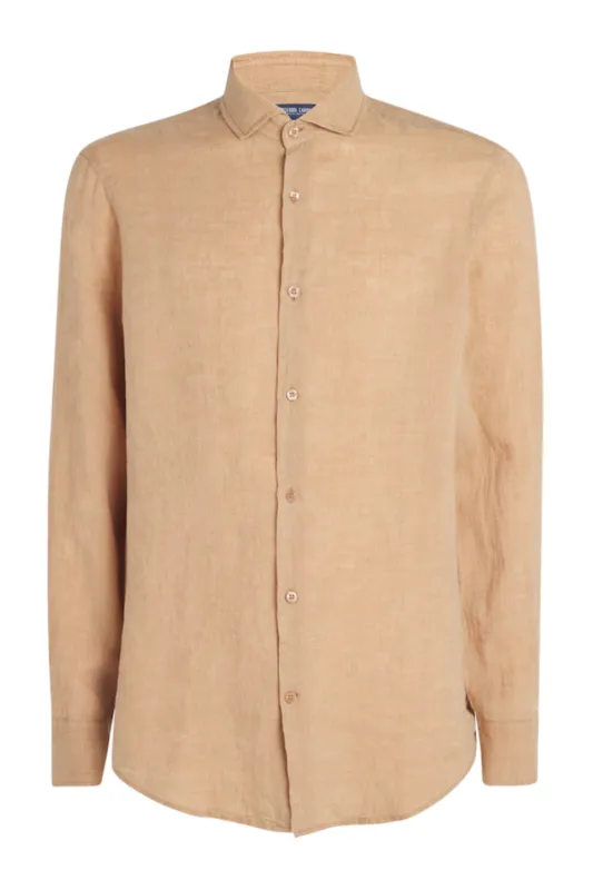 Antonio Linen LS Shirt Pale Copper sold by Curio