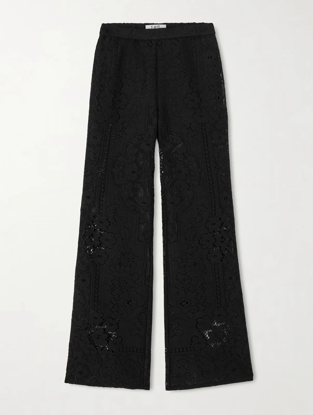 Arianna Lace Pants Black sold by Curio