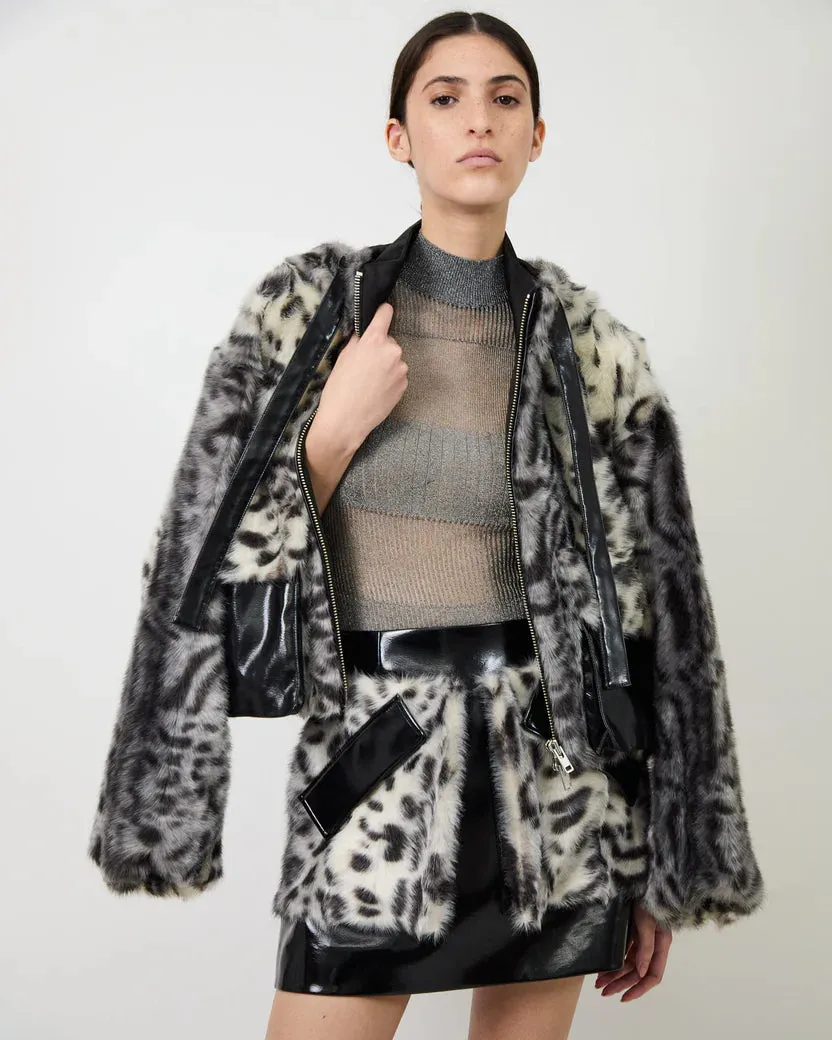 Hesse Faux Fur Leopard Jacket sold by Curio product image thumbnail 2