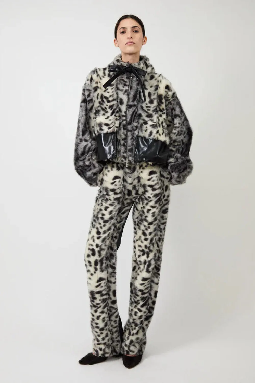 The Barberini pants in Faux Leopard sold by Curio