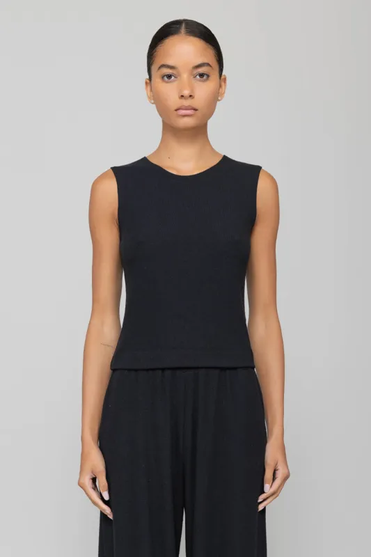 Lauren Sleeveless Crewneck made by Leset