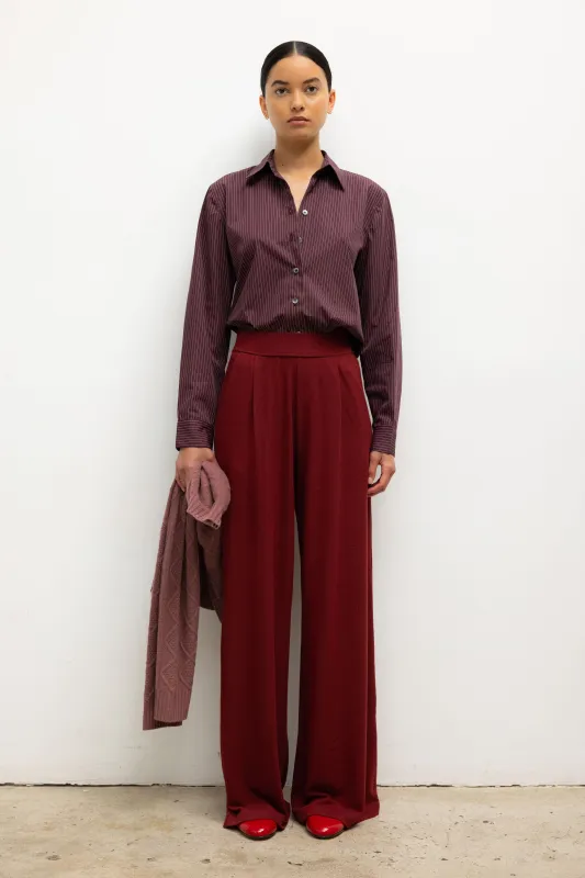 Lauren Pleated Pocket Pant made by Leset