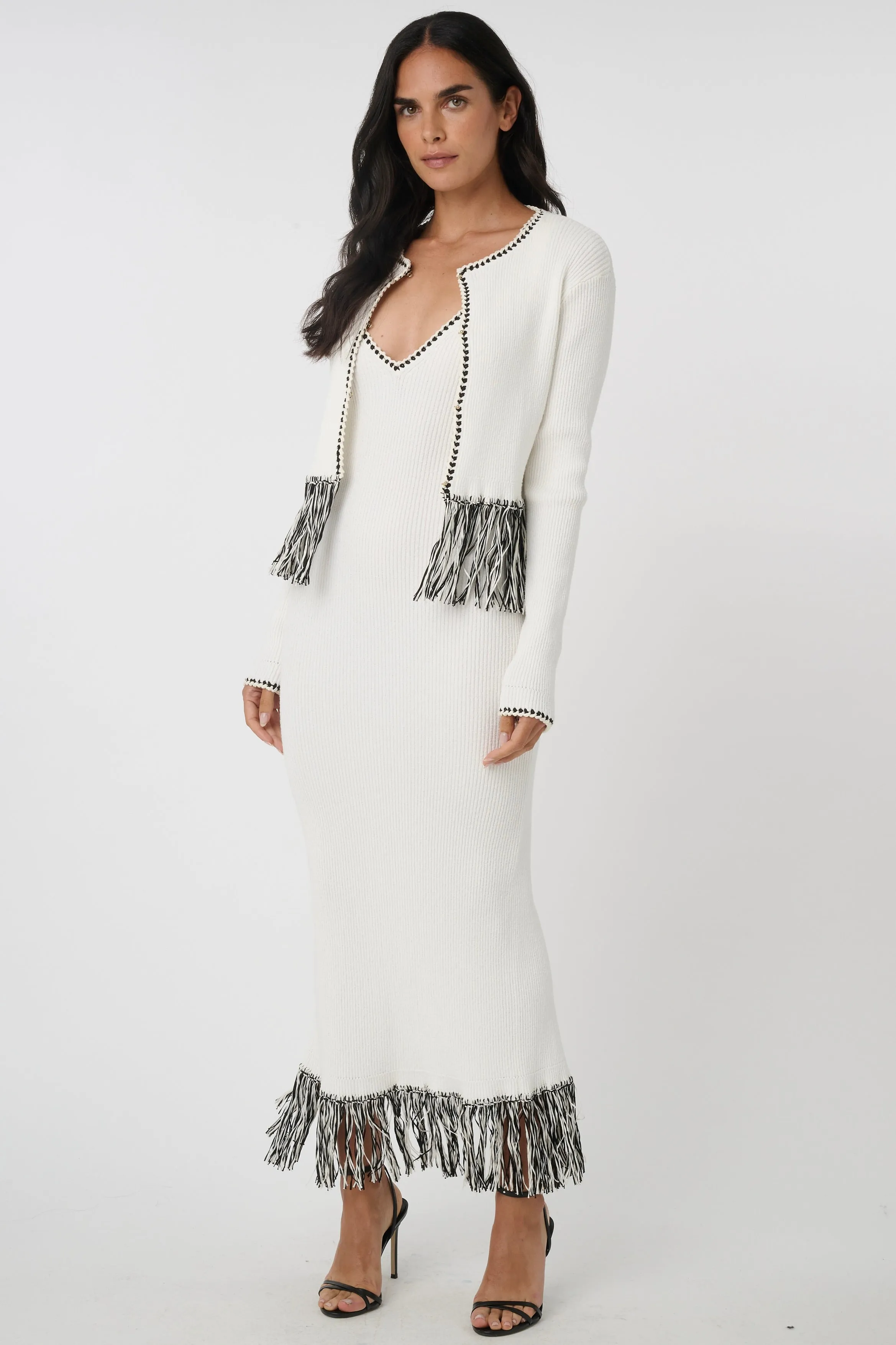 Monroe LS Fringe Cardigan sold by Curio product image thumbnail 3