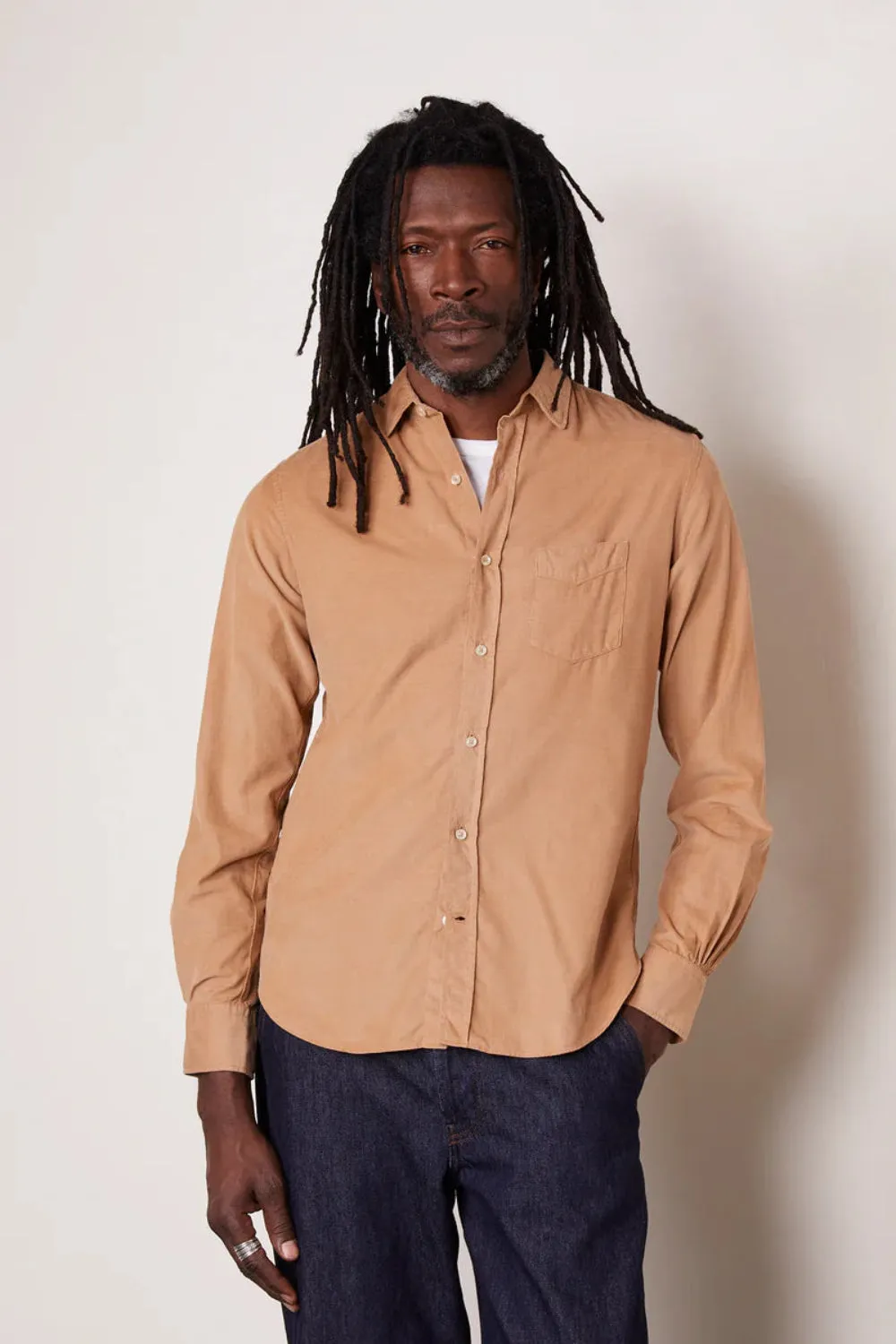 LIPP Cotton Corduroy Sepia Shirt sold by Curio