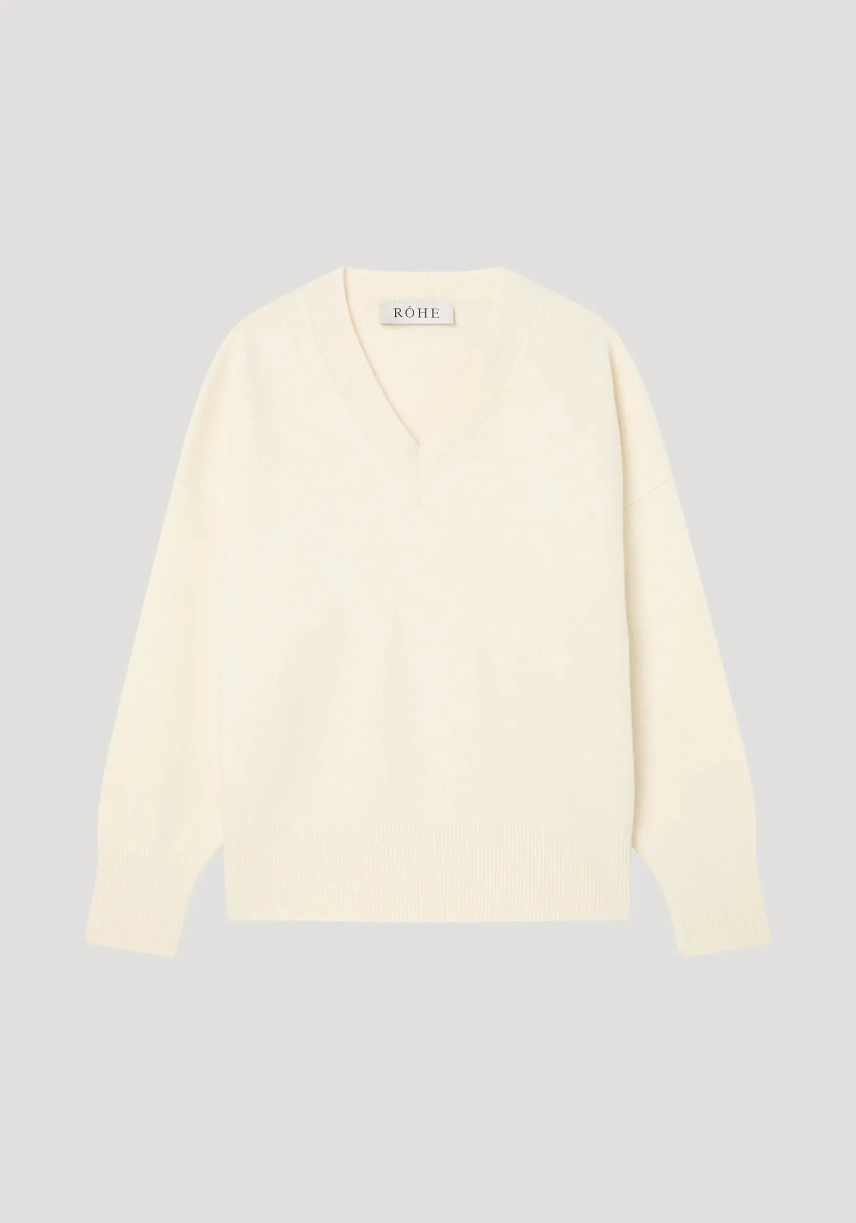 Classic V Neck Jumper Off White sold by Curio product image thumbnail 5