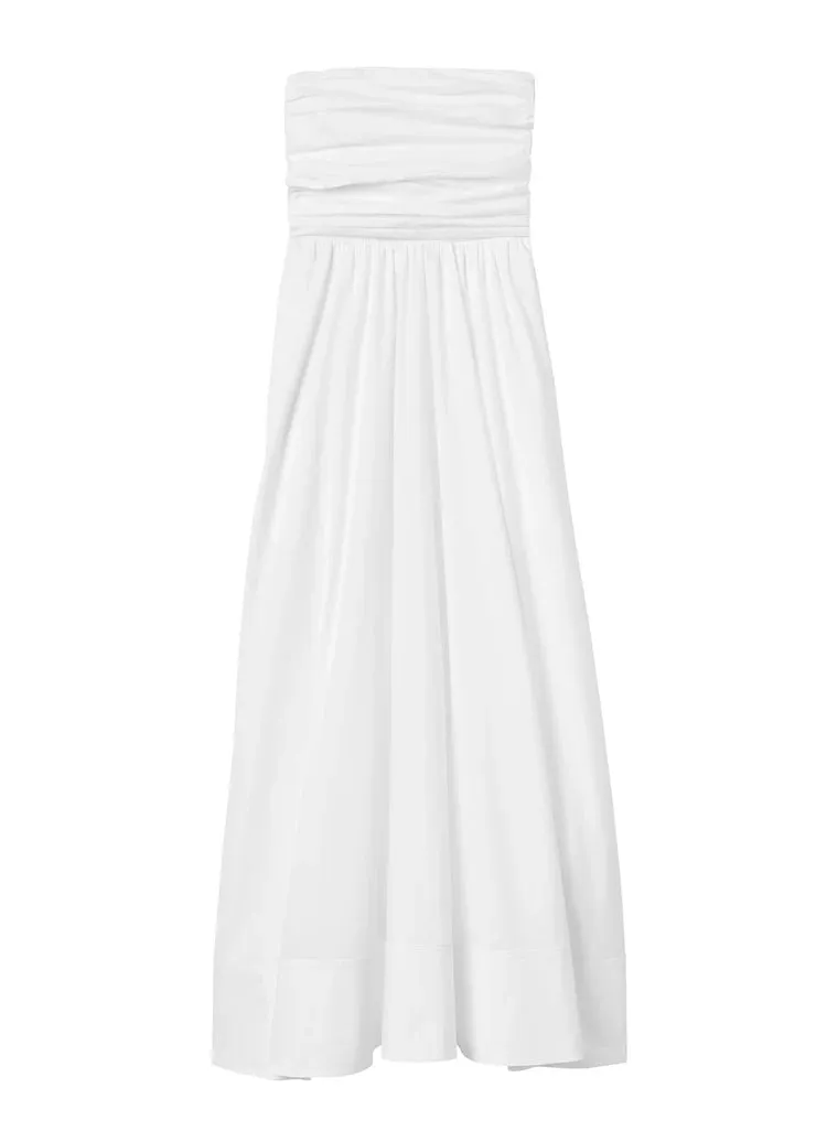 Tate Strapless Midi Dress White (Final Sale) sold by Curio product image thumbnail 4