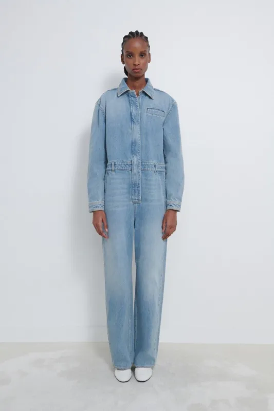 Panay Denim Jumpsuit (Final Sale) sold by Curio