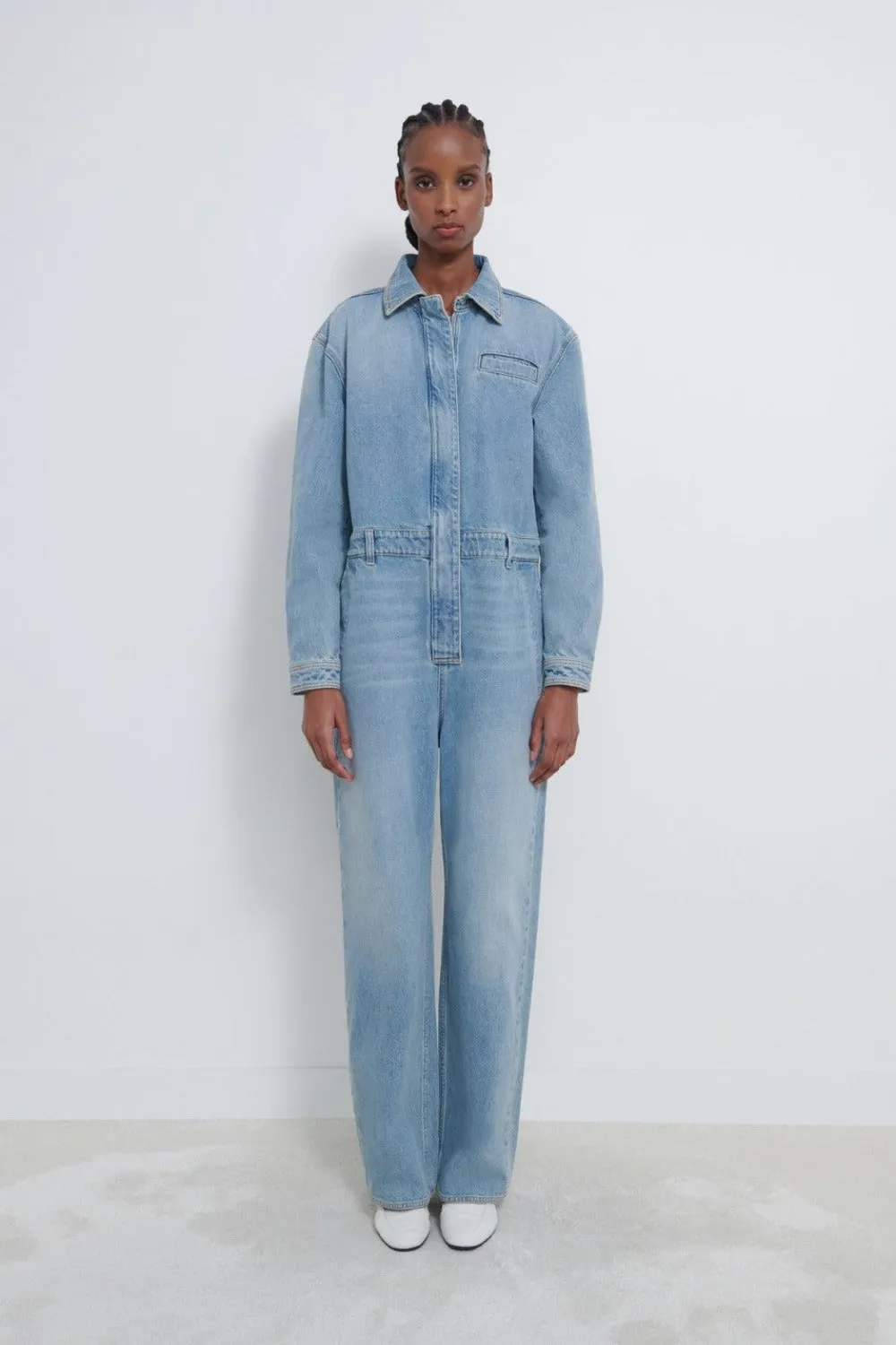 Panay Denim Jumpsuit (Final Sale) sold by Curio