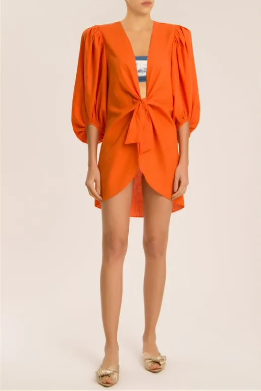 Solid Shirt with Voluminous Sleeve and Knot (Final Sale) sold by Curio product image thumbnail 2