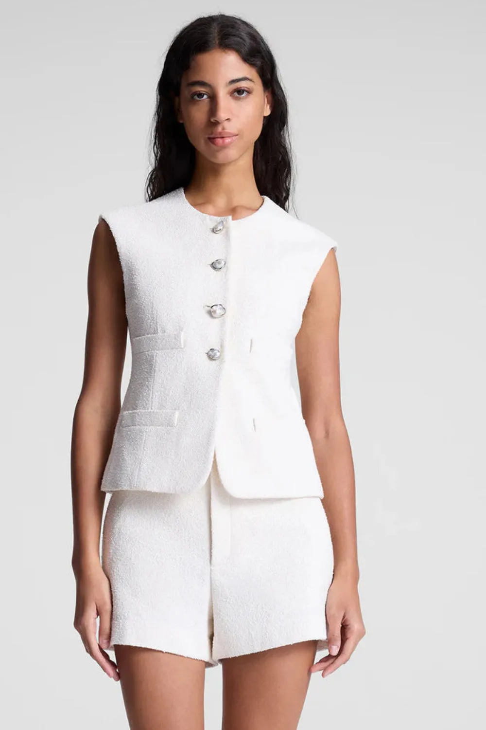 Georgie Vest Pearl (Final Sale) sold by Curio