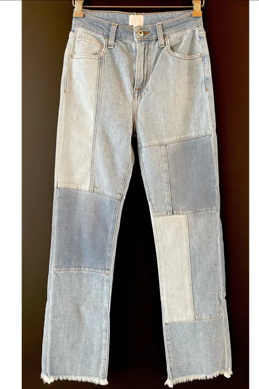 River Straight Leg Denim (Final Sale) made by Simkhai