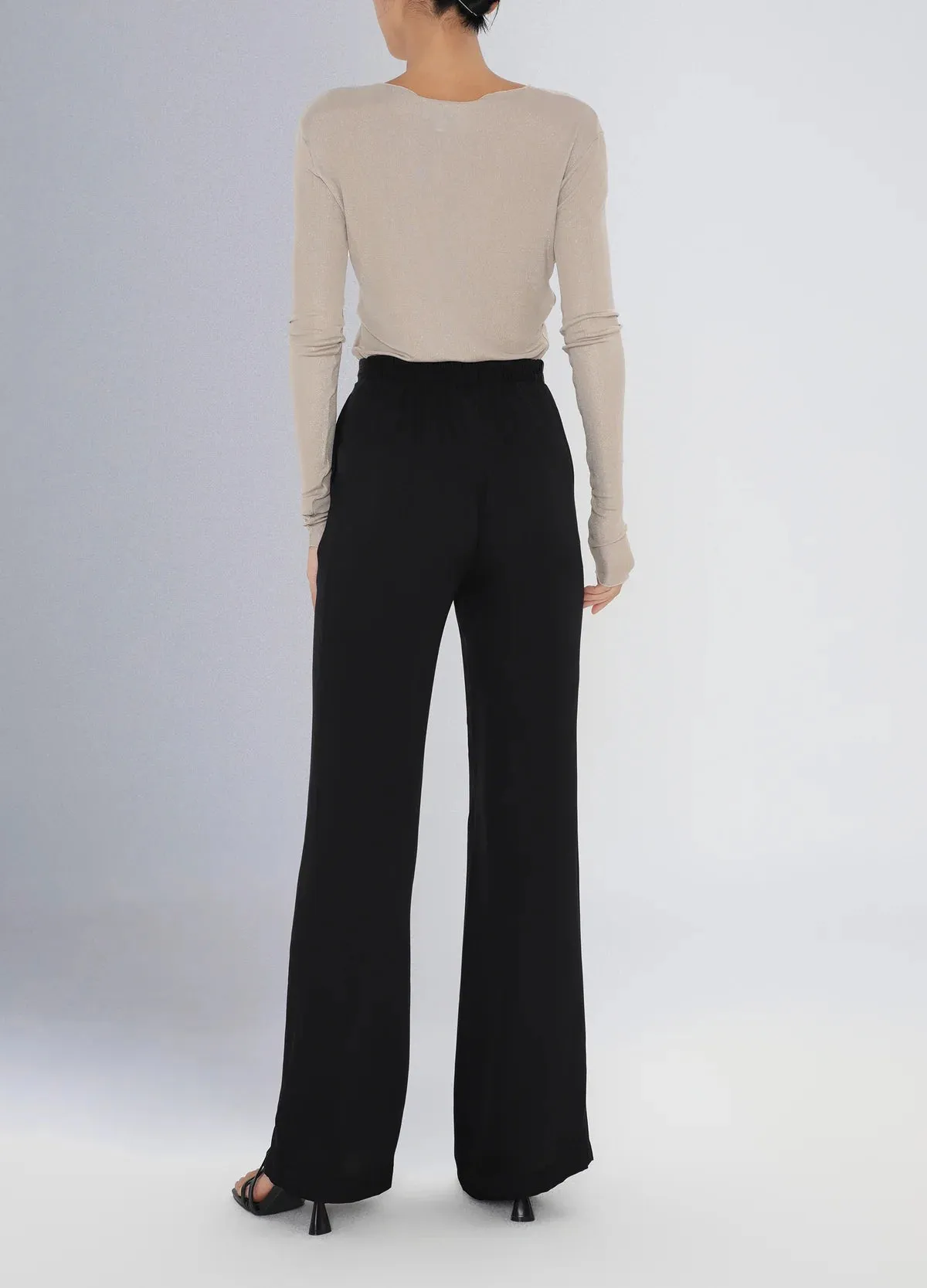 Knit Silk Roundneck L/S T shirt Gold sold by Curio product image thumbnail 2