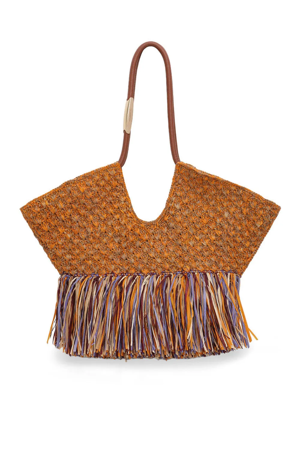 Goldentime Medium Fringe Tote sold by Curio