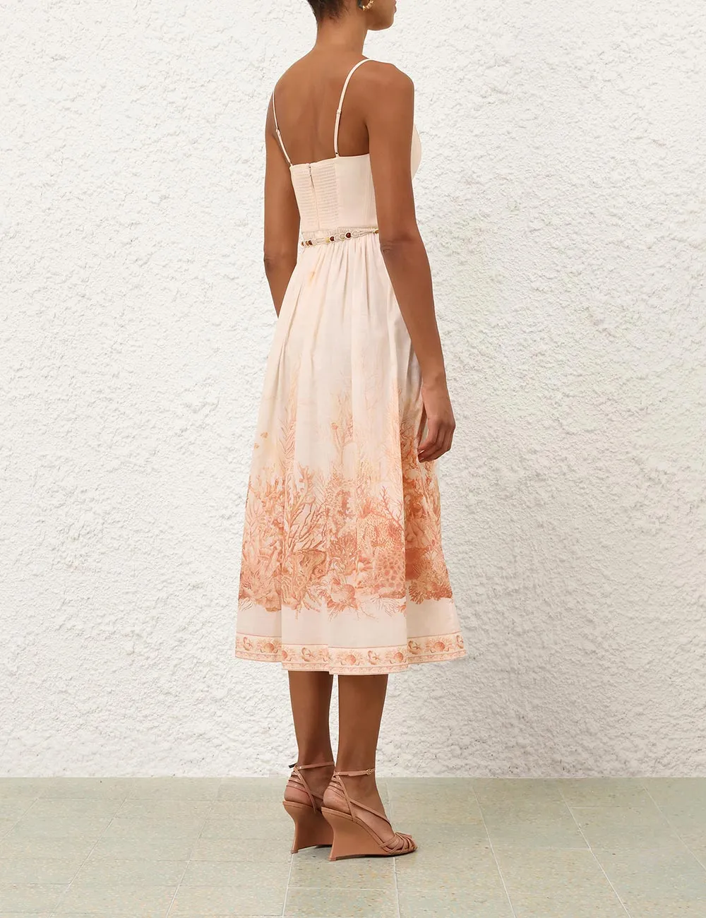 Wanderlust Corset Midi Dress sold by Curio product image thumbnail 4