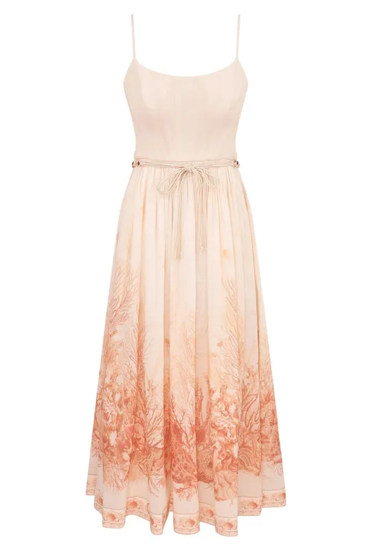 Wanderlust Corset Midi Dress made by Zimmermann