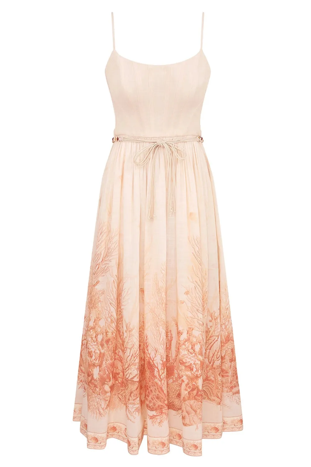 Wanderlust Corset Midi Dress sold by Curio