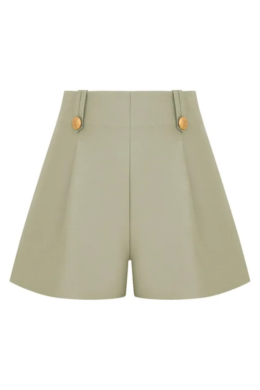 Luna Wool Silk Tailored Short made by Zimmermann