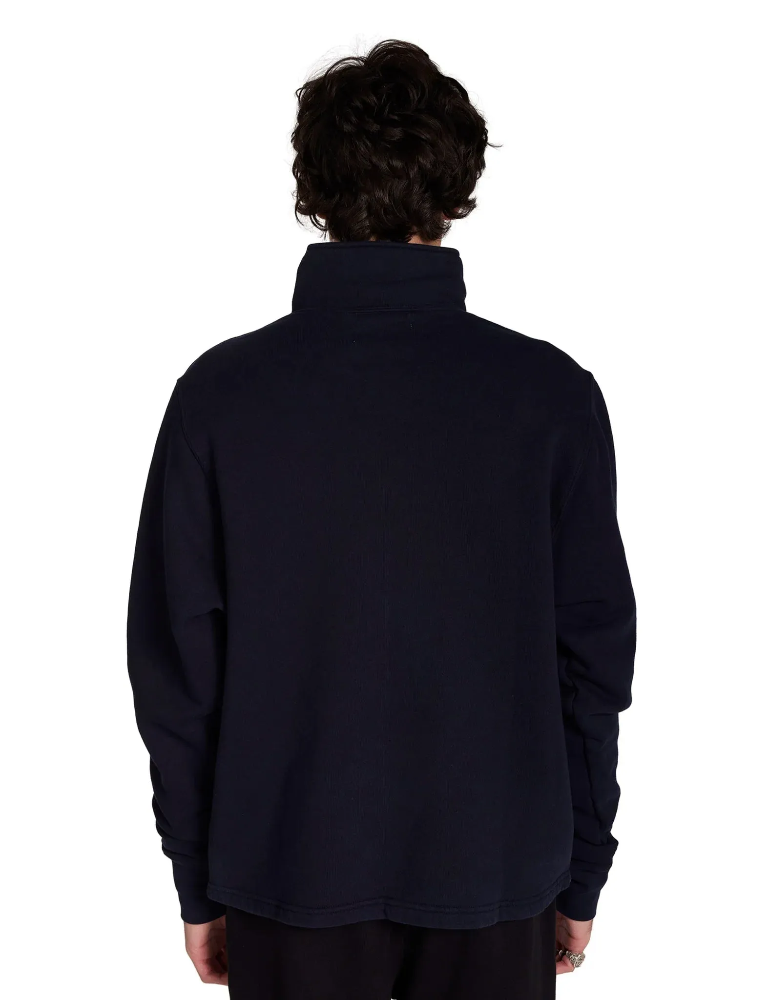Pique Banded Half Zip Yacht Pullover Navy sold by Curio product image thumbnail 3